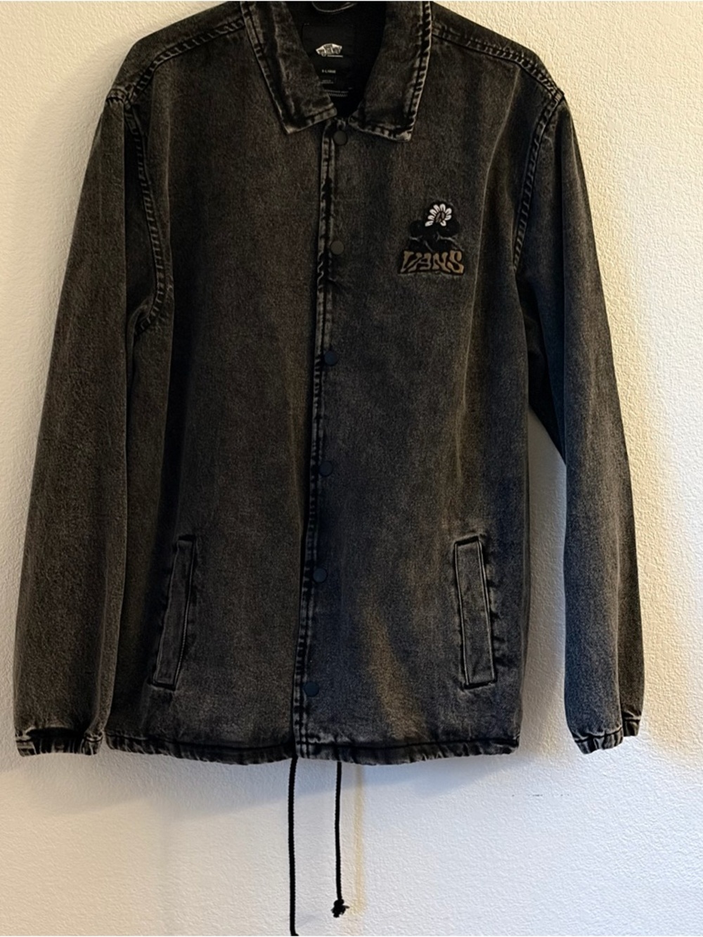 Vans Black Washed Denim Jacket